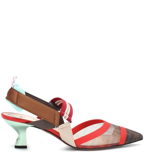 red fendi pumps|fendi sandals for women.